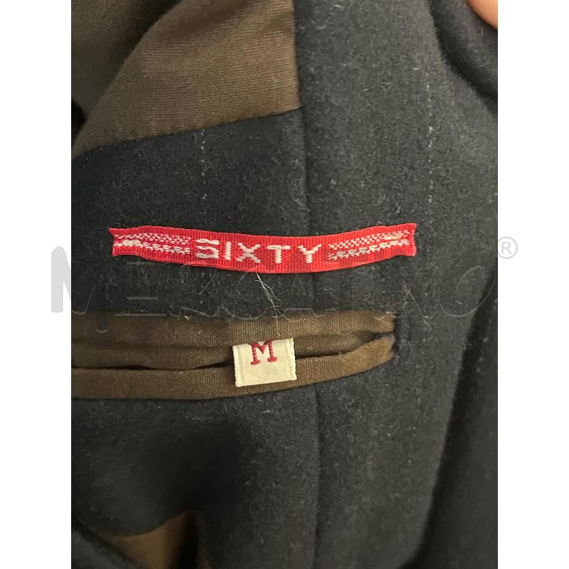 CAPPOTTO UOMO SIXTY NNERO RIGHE VERTICALI BIANCHE TRATTEGGIATE  INTERNO MARRONE  | Mercatino dell'Usato Teramo 4