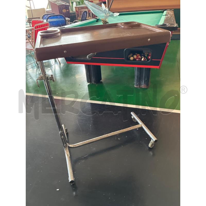 CARRELLO SERVILETTO ANNI 70 TUBO CROMATO PLASTICA MARRONE REGOLABILE | Mercatino dell'Usato Teramo 2