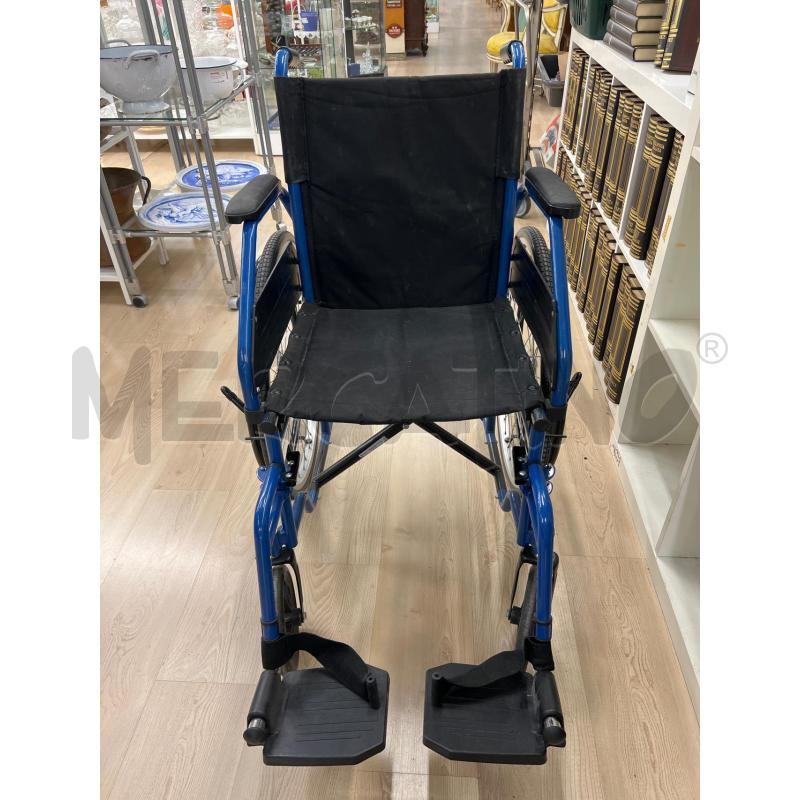 CARROZZINA DISABILI FERRO BLU PIEGHEVOLE | Mercatino dell'Usato Teramo 1