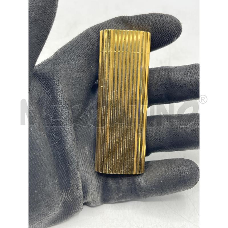 CARTIER ACCENDINO PLACCATO ORO COSTINE 10134M SWISS MADE  | Mercatino dell'Usato Teramo 4