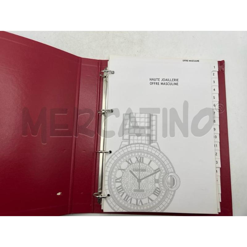 CARTIER CATALOGO IN PELLE ROSSO ANNO 2008 PER USO CONCESSIONARI  | Mercatino dell'Usato Teramo 2
