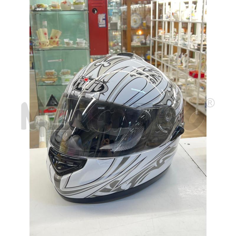 CASCO MOTO FIDJI INTEGRALE BIANCO GRIGIO | Mercatino dell'Usato Teramo 1