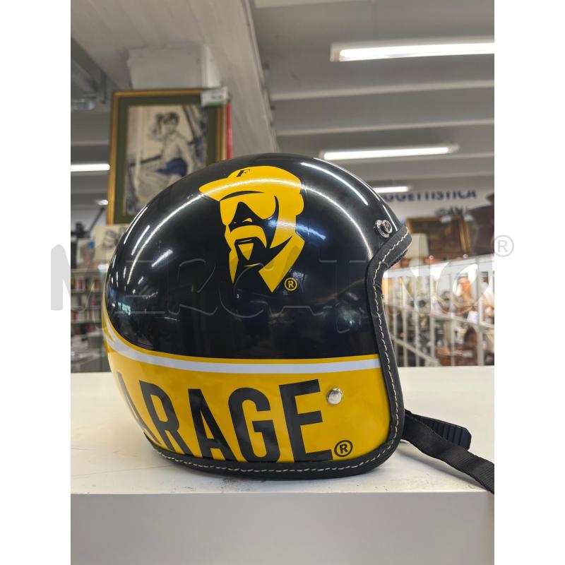 CASCO MOTO FRANKE GARAGE NERO GIALLO TG M | Mercatino dell'Usato Teramo 1