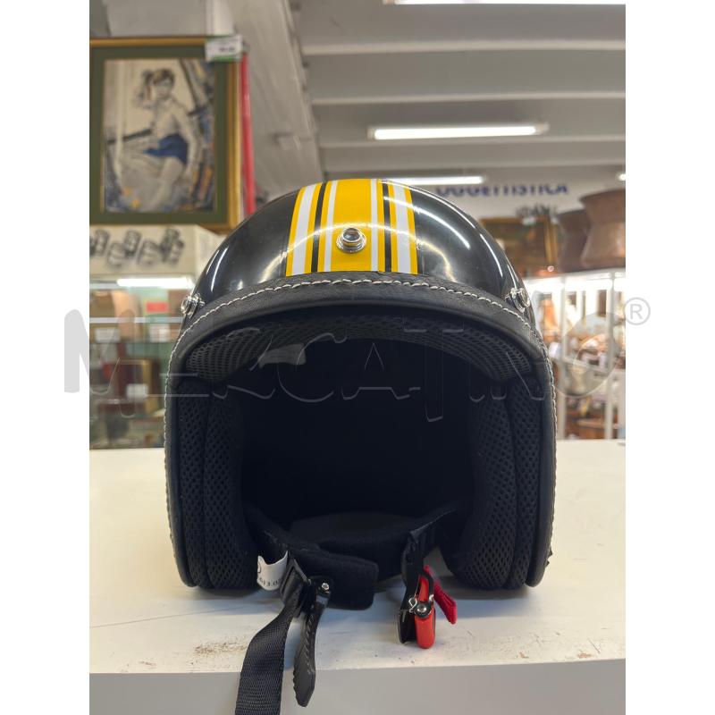 CASCO MOTO FRANKE GARAGE NERO GIALLO TG M | Mercatino dell'Usato Teramo 2