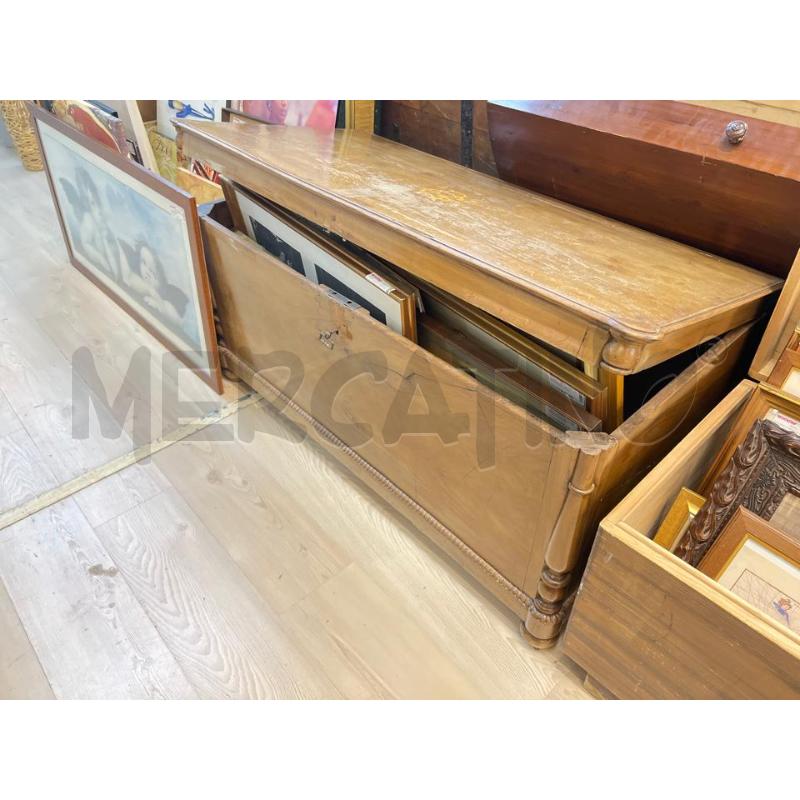 CASSAPANCA IN LEGNO EPOCA INTARSIO SOPRA | Mercatino dell'Usato Teramo 1