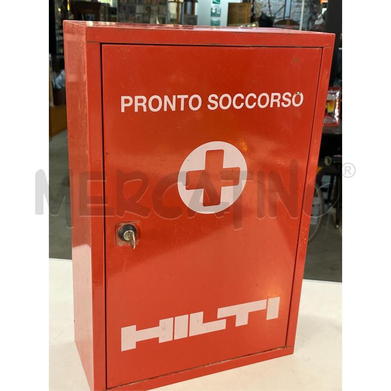 CASSETTA PRONTO SOCCORSO HILTI IN METALLO ROSSO | Mercatino dell'Usato Teramo 1