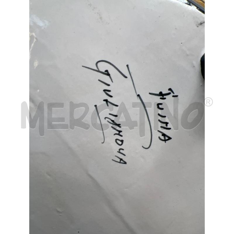 CENTROTAVOLA CASTELLI FUINA GIULIANOVA LAVORATO DIPINTO PAESAGGIO + VASSOIO - MANICI SERPENTI | Mercatino dell'Usato Teramo 4