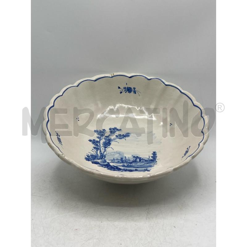 CIOTOLA CERAMICA EPOCA CASTELLI DECORO PAESAGGIO BLU | Mercatino dell'Usato Teramo 1