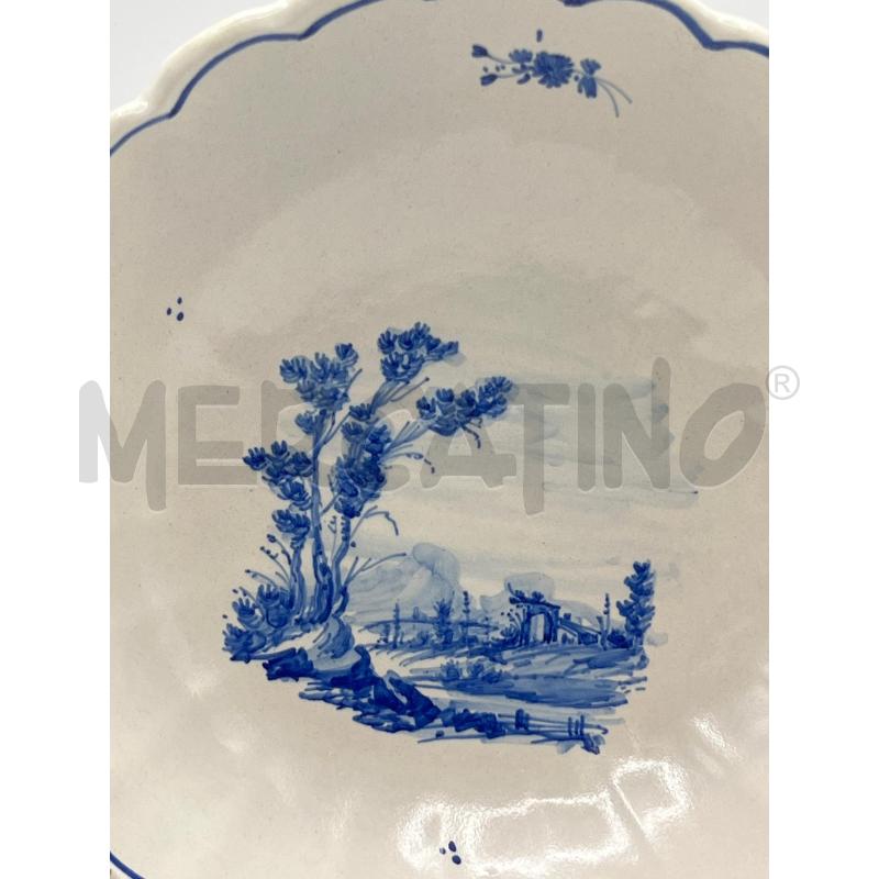 CIOTOLA CERAMICA EPOCA CASTELLI DECORO PAESAGGIO BLU | Mercatino dell'Usato Teramo 3