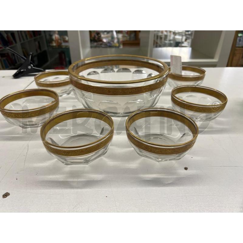 CIOTOLA CRISTALLO FINITURE DORATE + 6 CIOTOLINE | Mercatino dell'Usato Teramo 1