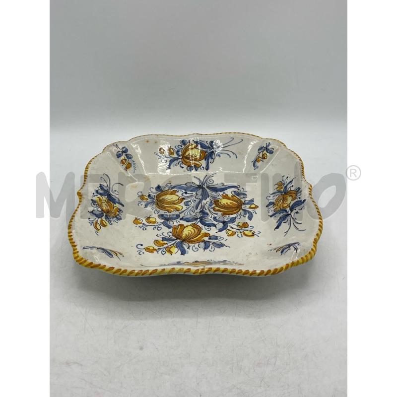 CIOTOLINA CASTELLI SQUADRATA DIPINTO FIORE BLU GIALLI | Mercatino dell'Usato Teramo 1