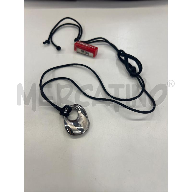 COLLANA MISS SIXTY IN ACCIAIO CORDA NERA | Mercatino dell'Usato Teramo 1