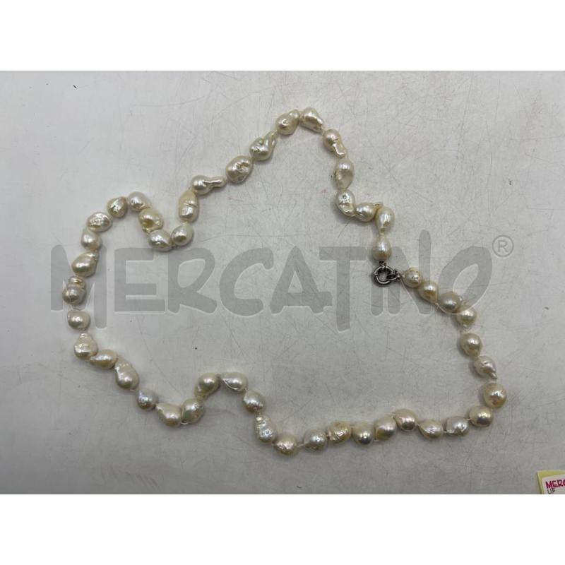 COLLANA PERLE BAROCCHE CHIUSURA 925 | Mercatino dell'Usato Teramo 1