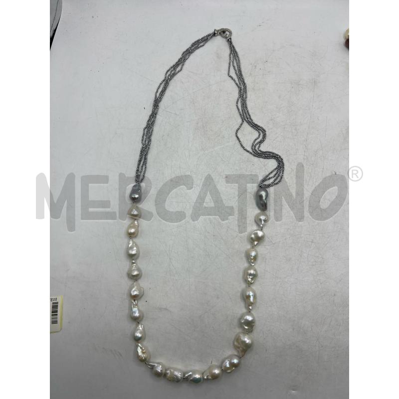 COLLANA PERLE BAROCCHE CHIUSURA EMATITE | Mercatino dell'Usato Teramo 1