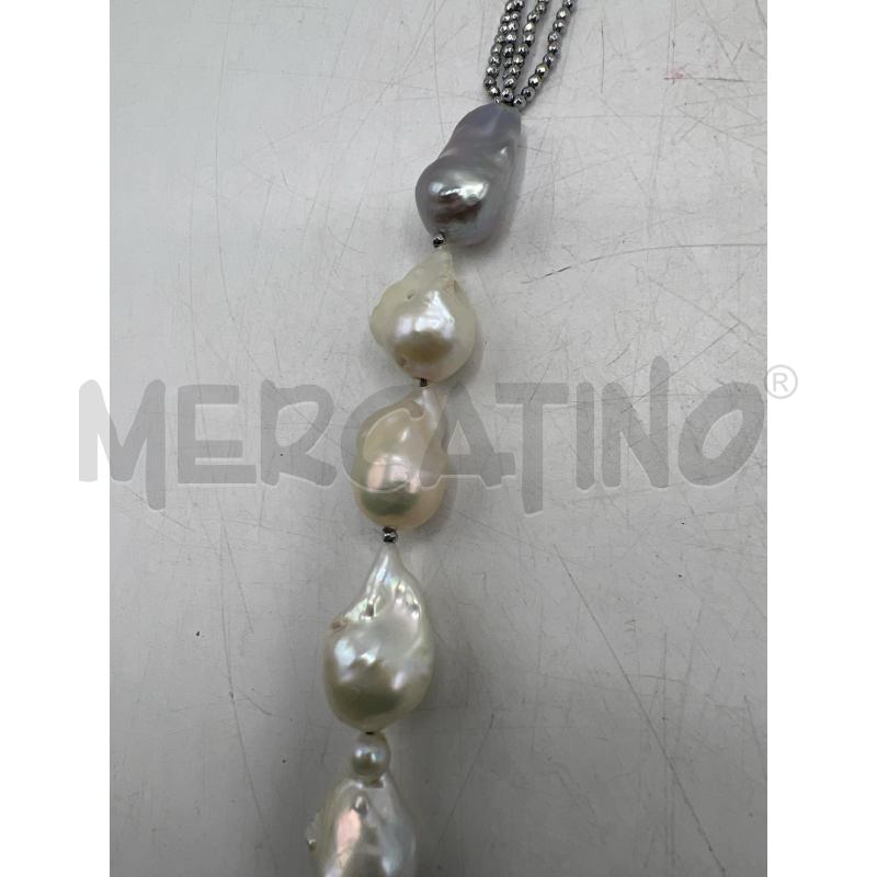 COLLANA PERLE BAROCCHE CHIUSURA EMATITE | Mercatino dell'Usato Teramo 3