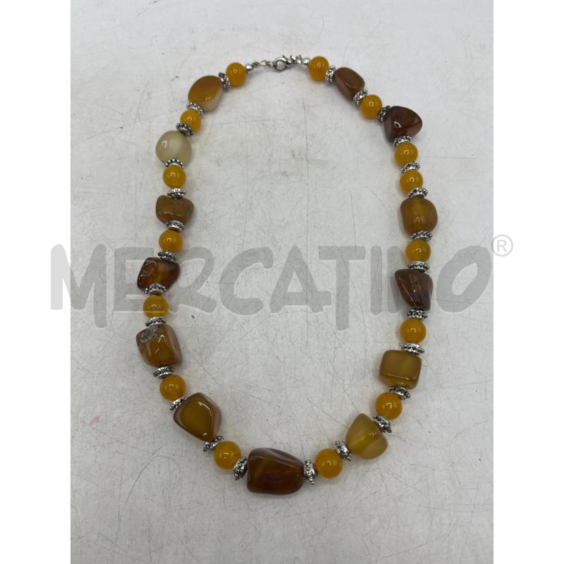 COLLANA PIETRE DURE TONI ARANCIO | Mercatino dell'Usato Teramo 1