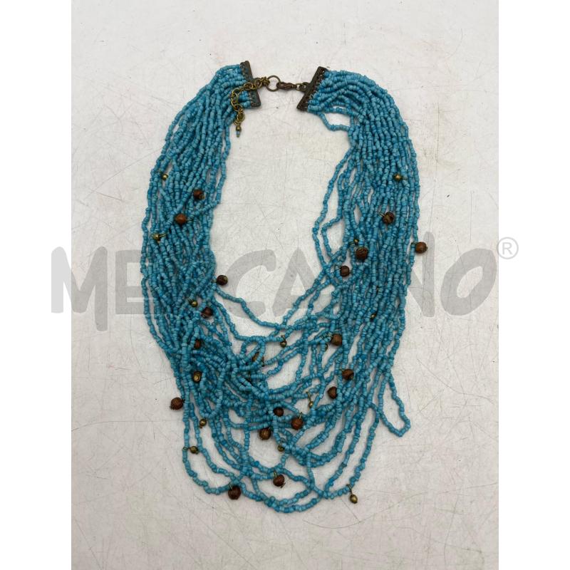 COLLANA T CORALLI AZZURRI | Mercatino dell'Usato Teramo 1