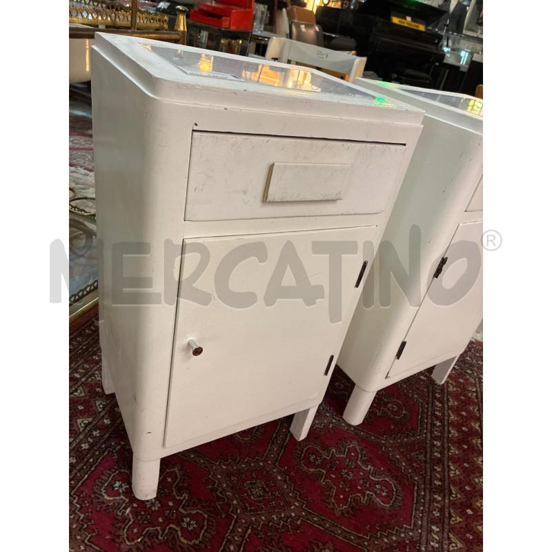 COMODINO BIANCO PIANO MARMO | Mercatino dell'Usato Teramo 2