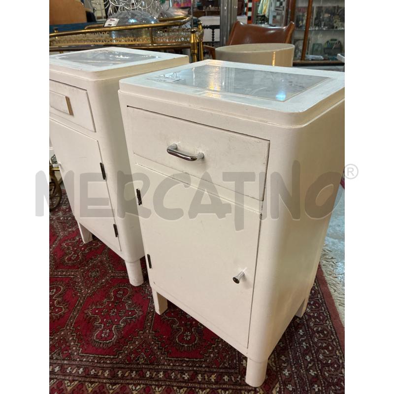 COMODINO BIANCO PIANO MARMO | Mercatino dell'Usato Teramo 3