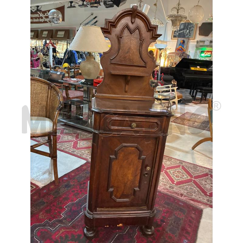 COMODINO EPOCA LEGNO MASSELLO CON CIMASA | Mercatino dell'Usato Teramo 1