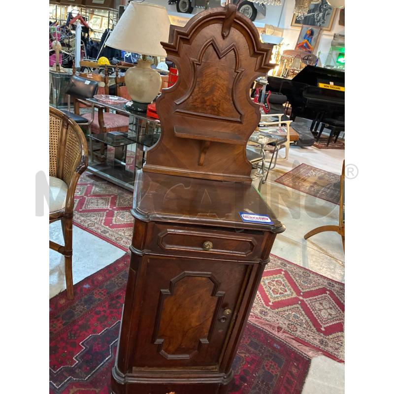 COMODINO EPOCA LEGNO MASSELLO CON CIMASA | Mercatino dell'Usato Teramo 4
