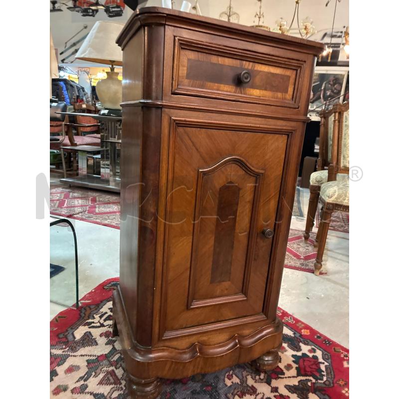 COMODINO IN LEGNO C.NOCE 1SPORT+1CASSETTO | Mercatino dell'Usato Teramo 5