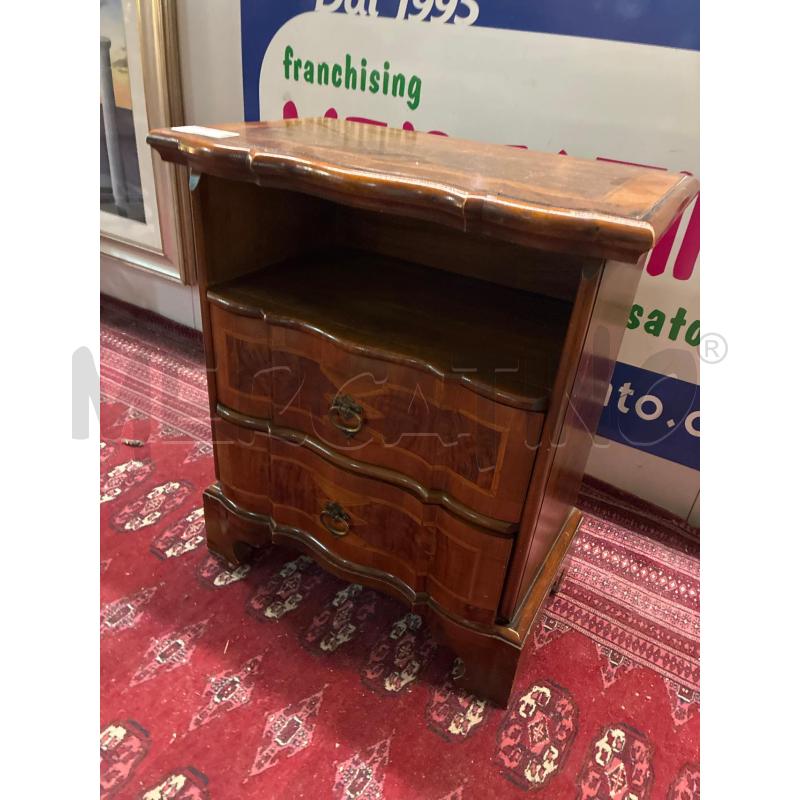COMODINO IN STILE LEGNO INTAGLIATO SAGOMATO BI TONO | Mercatino dell'Usato Teramo 5