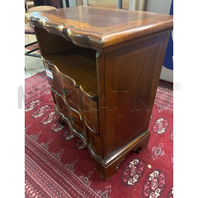 COMODINO SAGOMATO IN LEGNO 2 CASSETTI | Mercatino dell'Usato Teramo 2