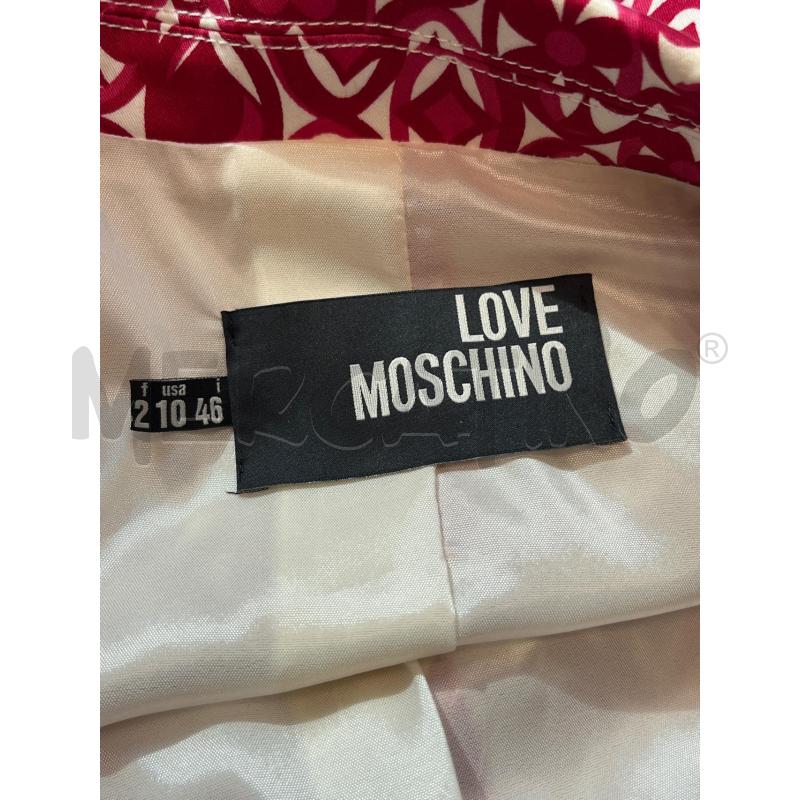 COMPLETO DONNA LOVE MOSCHINO VESTITO E GIACCA COL AMARENA FANTASIA BIANCA SEMI CARTE | Mercatino dell'Usato Teramo 5