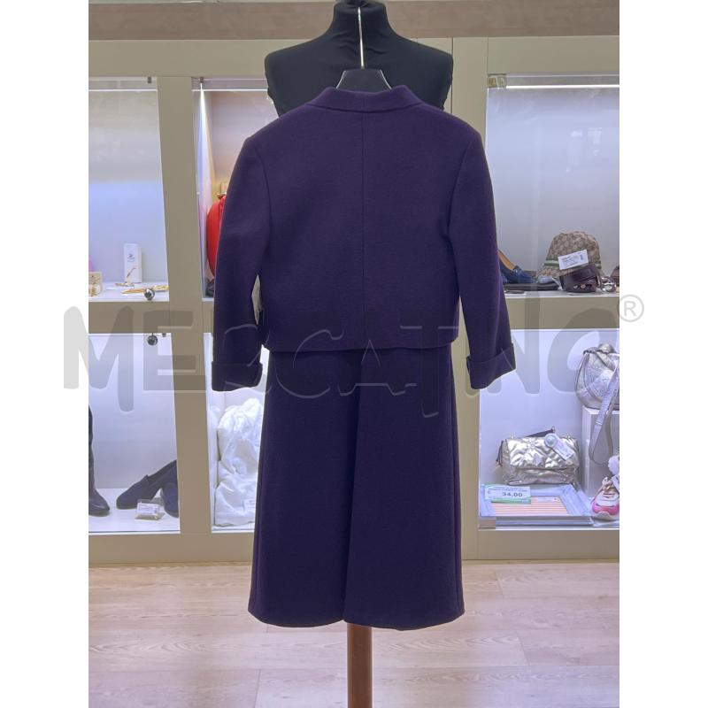 COMPLETO DONNA LUISA SPAGNOLI VIOLA VESTITO E COPRISPALLA  | Mercatino dell'Usato Teramo 2