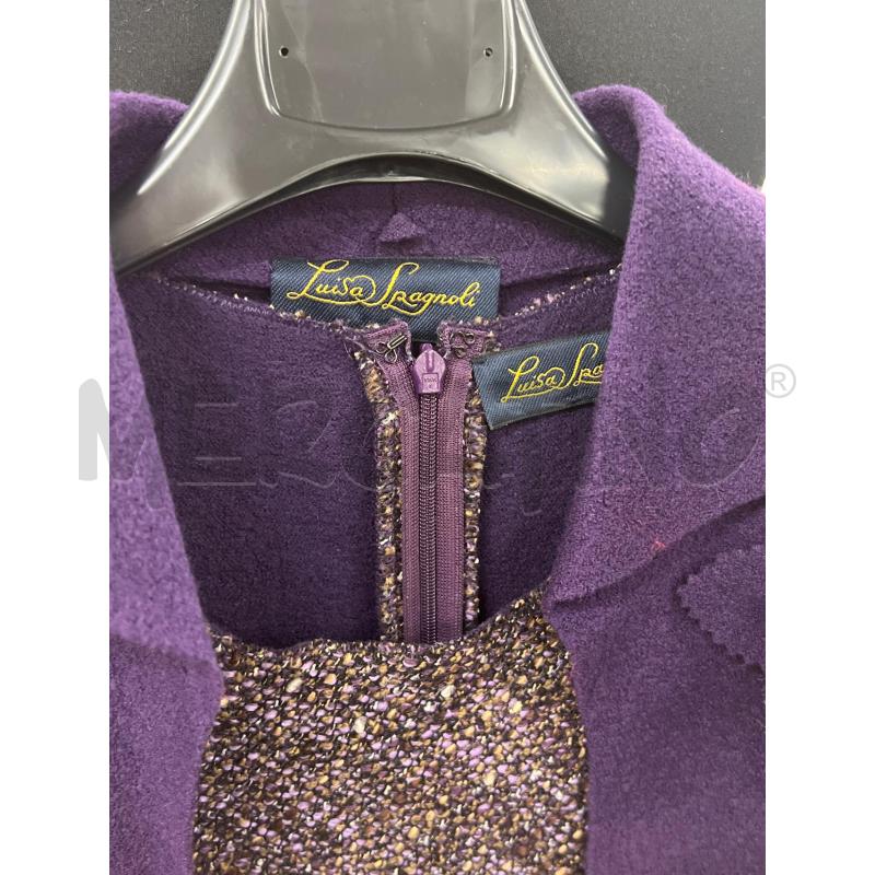 COMPLETO DONNA LUISA SPAGNOLI VIOLA VESTITO E COPRISPALLA  | Mercatino dell'Usato Teramo 3
