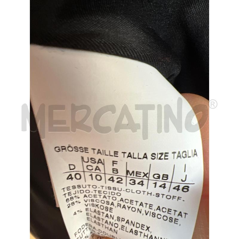 COMPLETO DONNA MARELLA NERO GIACCA E GONNA A TUBINO | Mercatino dell'Usato Teramo 4