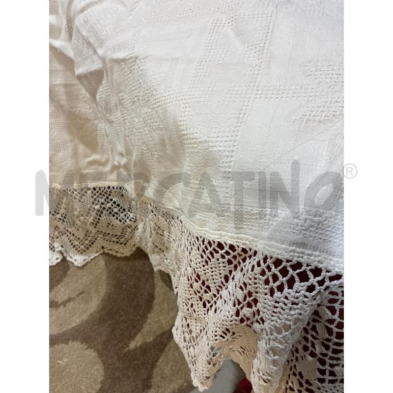 COPERTA SINGOLA ARTIGIANALE FINITURE UNCINETTO | Mercatino dell'Usato Teramo 2