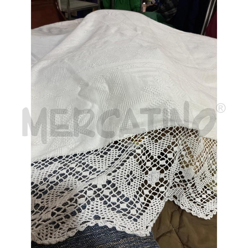 COPERTA SINGOLA ARTIGIANALE FINITURE UNCINETTO | Mercatino dell'Usato Teramo 3
