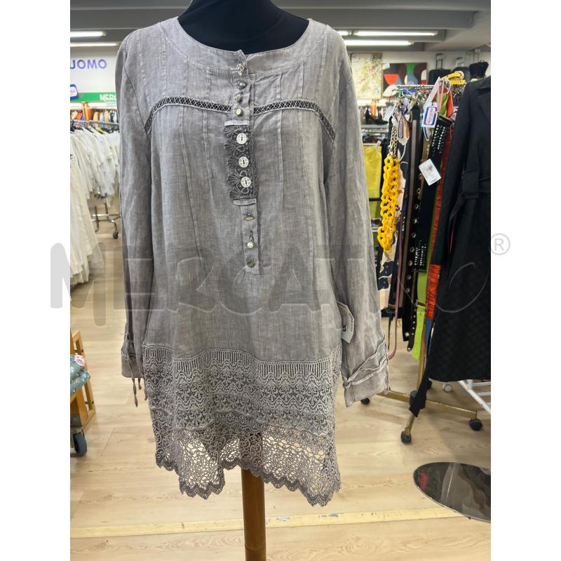 COPRI COSTUME ARTE PURA GRIGIO BOTTONI BIANCHI FANTASIA BORDO MERLETTO  | Mercatino dell'Usato Teramo 1