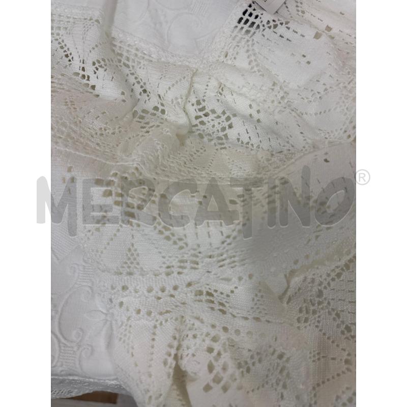 COPRI LETTO MATRIMONIALE PIQUET BIANCO PIZZO UNCINETTO  | Mercatino dell'Usato Teramo 4