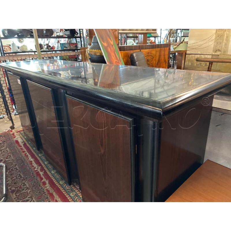 CREDENZA MODERNARIATO PALISSANDRO BORDO NERO 3 SPORTELLI | Mercatino dell'Usato Teramo 3