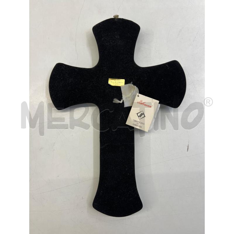 CROCIFISSO IN LEGNO LAMINATO SILVER 9 RAFFIGUARAZIONE CRISTO | Mercatino dell'Usato Teramo 3