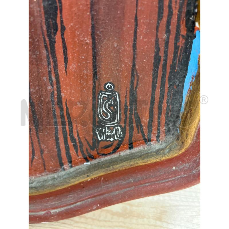 DIPINTO QUADRO IMMAGINE SANTO CORNICE LEGNO PARTICOLARE | Mercatino dell'Usato Teramo 2