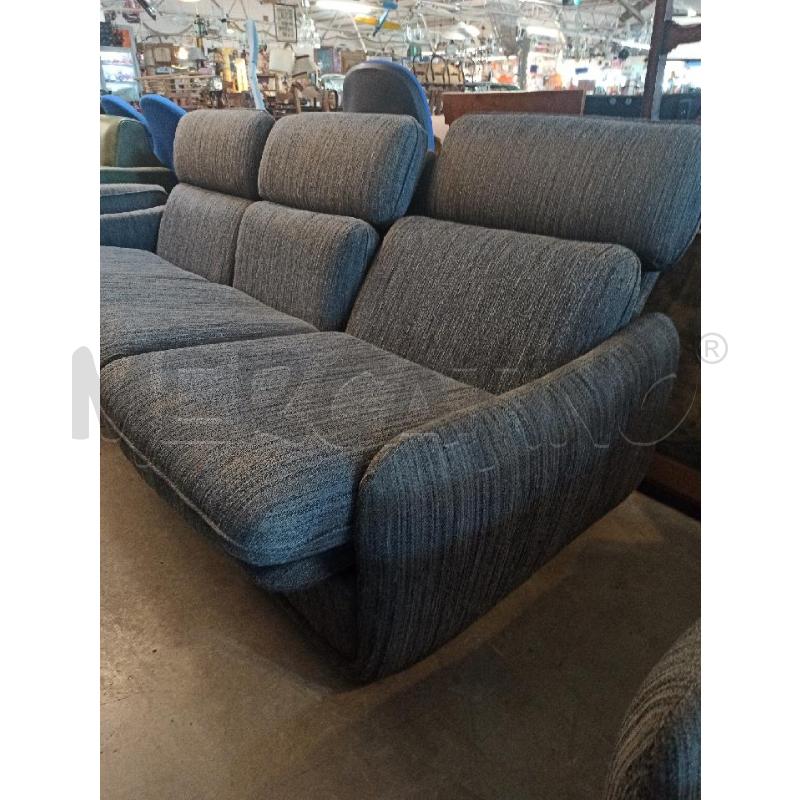DIVANO BUSNELLI GRIGIO DESIGN RECLINER 3 POSTI | Mercatino dell'Usato Teramo 4