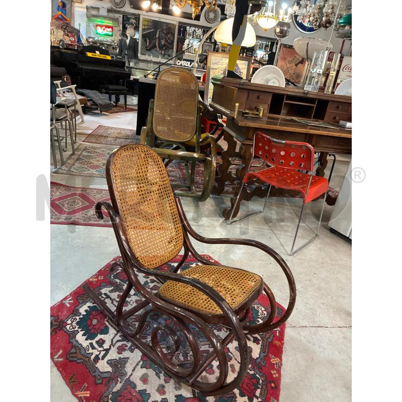DONDOLO MODELLO THONET FAGGIO PAGLIA DI VIENNA S.L.  | Mercatino dell'Usato Teramo 1