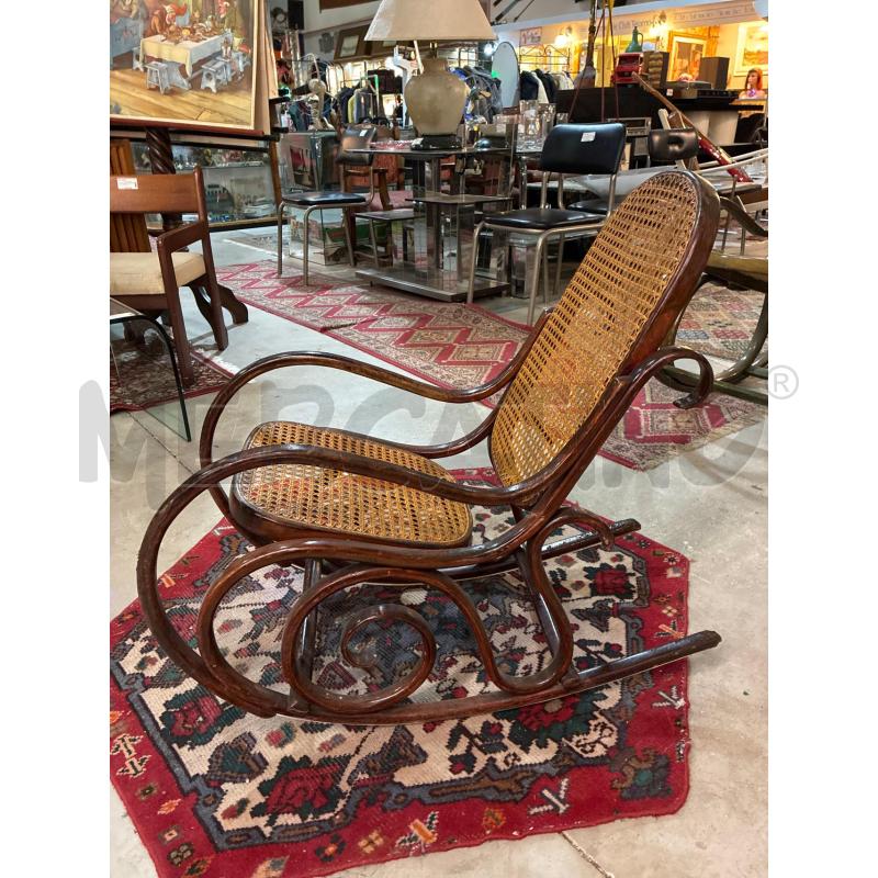 DONDOLO MODELLO THONET FAGGIO PAGLIA DI VIENNA S.L.  | Mercatino dell'Usato Teramo 3