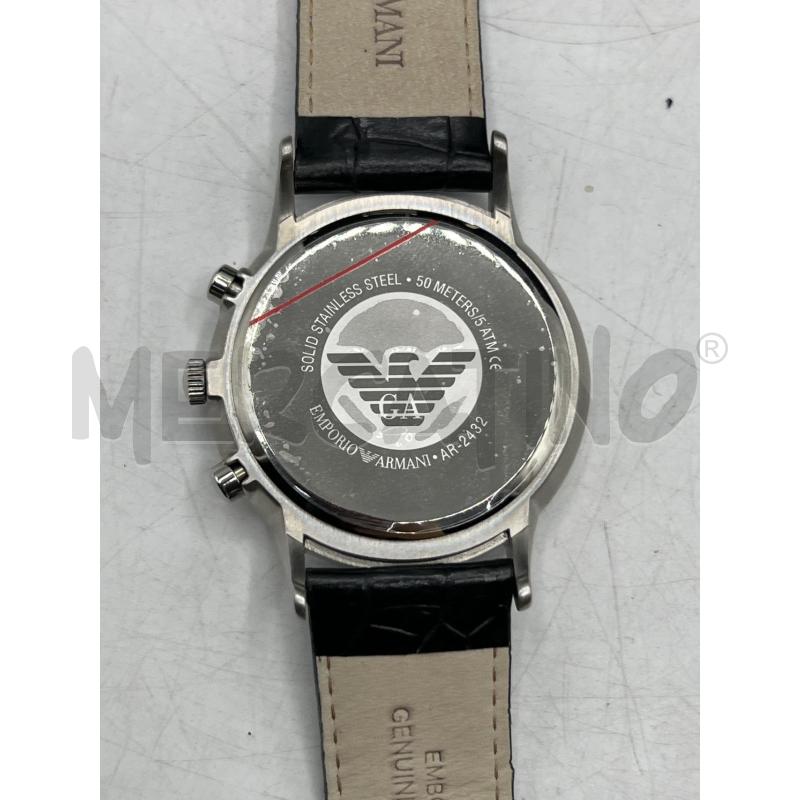 EMPORIO ARMANI - OROLOGIO DA POLSO AR2432 UOMO - NUOVO BOX E GARANZIA - CINTURINO PELLE - CINTURINO  | Mercatino dell'Usato Teramo 3
