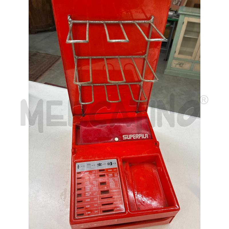 ESPOSITORE SUPERPILA VINTAGE DA BANCO CON ACCESSORI | Mercatino dell'Usato Teramo 2