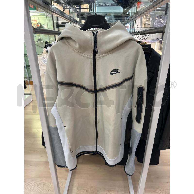 FELPA UOMO NIKE BEIGE GRIGIO CON CAPPUCCIO  | Mercatino dell'Usato Teramo 1