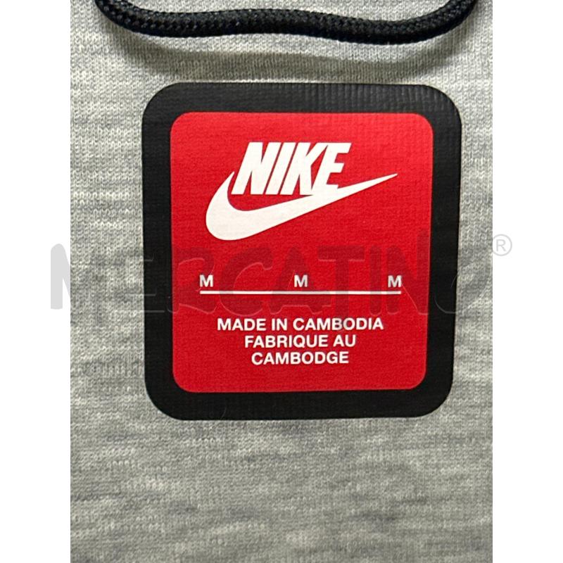 FELPA UOMO NIKE GRIGIO CON CAPPUCCIO INSERTI IN GOMMA  | Mercatino dell'Usato Teramo 3