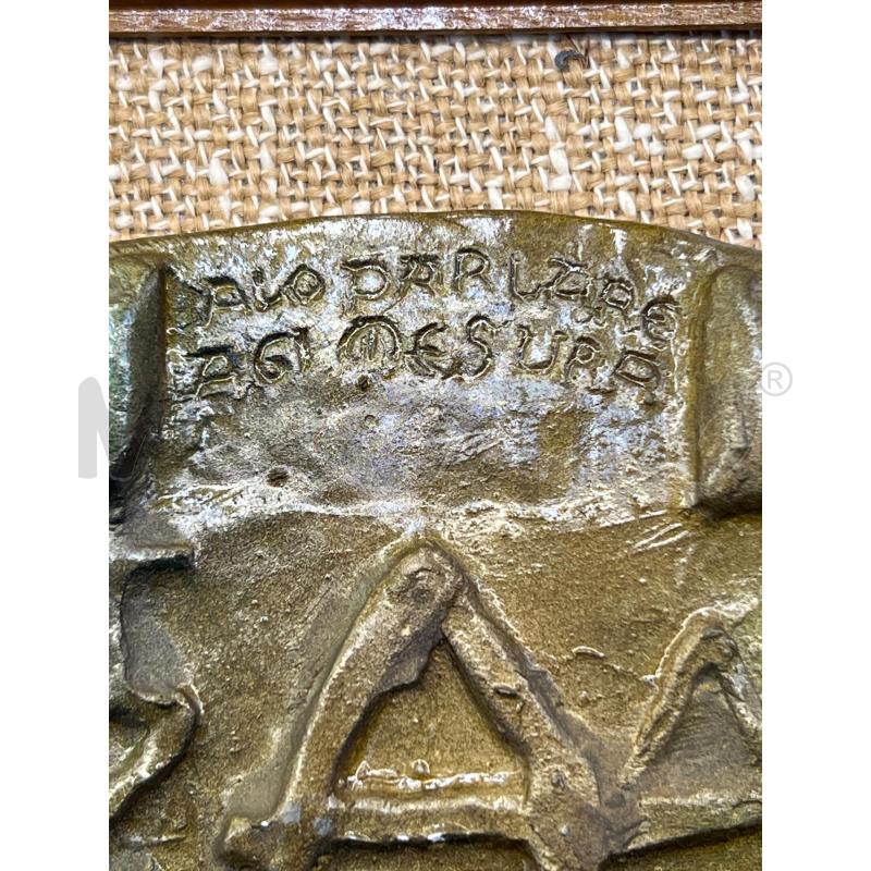 FREGIO CERAMICA SCRITTA LATINA CON CORNICE LEGNO | Mercatino dell'Usato Teramo 2