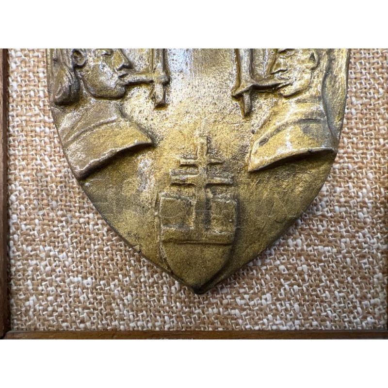 FREGIO CERAMICA SCRITTA LATINA CON CORNICE LEGNO | Mercatino dell'Usato Teramo 3