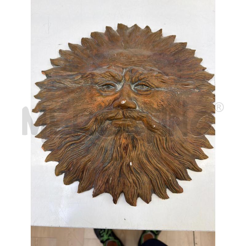 FREGIO SOLE RILIEVO TONI MARRONI DIAM 33CM | Mercatino dell'Usato Teramo 1