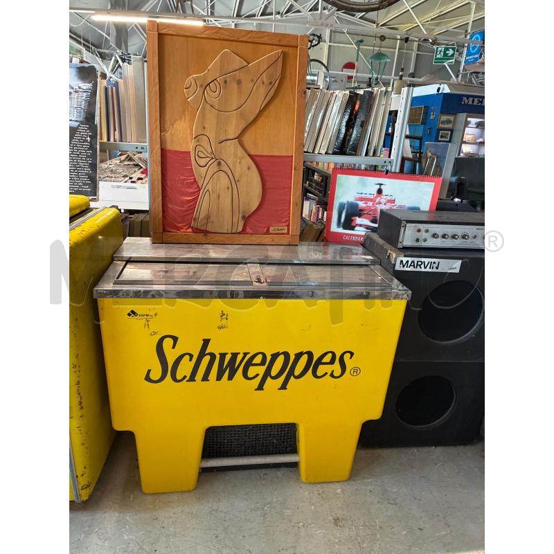 FRIGO BOTTIGLIERA BASSO SCHWEPPES TIPO POZZETTO GIALLO | Mercatino dell'Usato Teramo 1